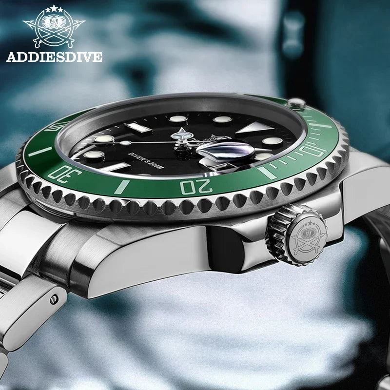 ADDIESDIVE Elite Steel — Reloj de Cuarzo para Hombre con Diseño Deportivo y Elegante